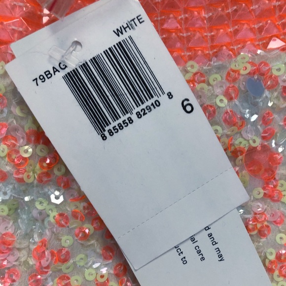 FRENCH CONNECTION SNOWWHITE SEQUIN SHORTS - Picture 7 of 8